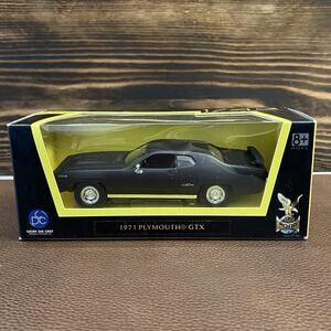 1971 Plymouth GTX Black 1:43 Die Cast Car By Road Signature